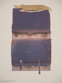 Pagoda II, 2007; mixed media collage; 22 x 15 inches